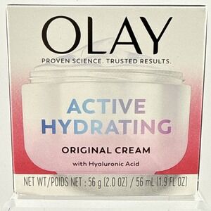 Olay Active Hydrating Original Cream Formula Rich Oil-Free Moisturizer 2oz G